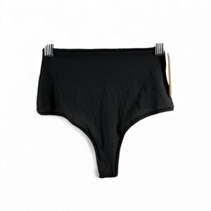 SKIMS NWT High Waisted Thong in Onyx Size M